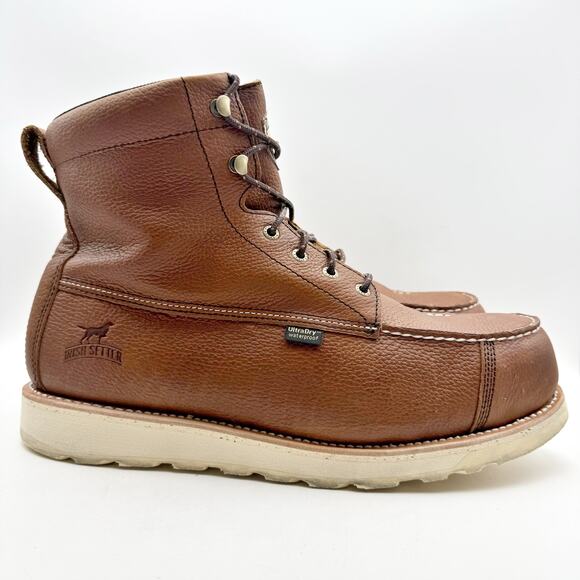 Irish Setter Mens Wingshooter 6" Work Boot 14 Wide Brown WP Composite Toe EH NIB - Picture 4 of 13